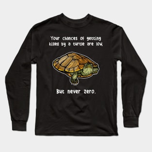 Red-Eared Slider Turtle Never Zero Long Sleeve T-Shirt